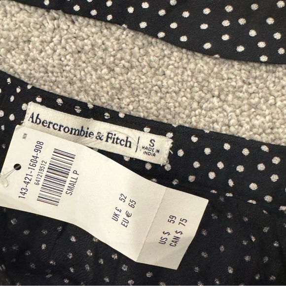 Abercrombie & Fitch Black and White Polka Dot Skirt Set Size Small NWT - Picture 5 of 11